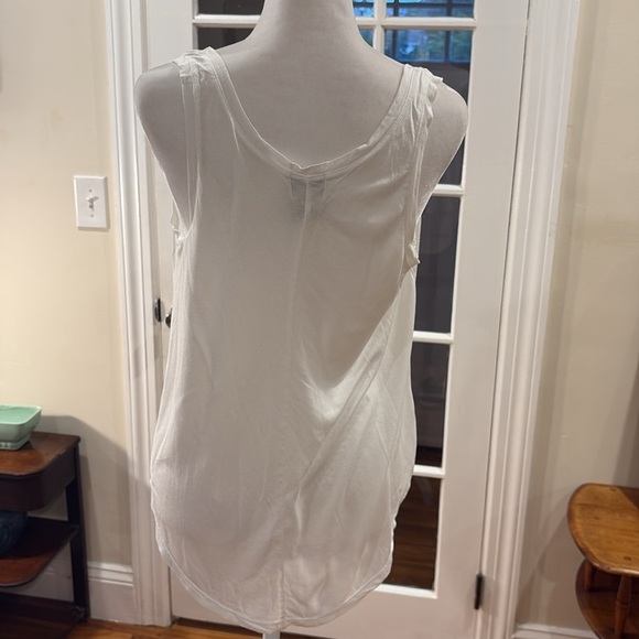Eyelash Couture white tank. Size L - Picture 4 of 6